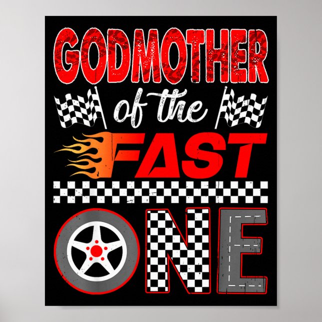 Affiche Godmother Of The Fast One First Birthday Racing Ca (Devant)