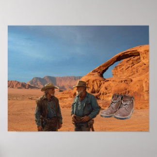 Affiche Gods Boots found in desert.
