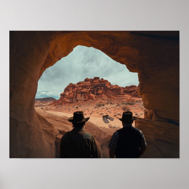 Affiche Gods Boots found in desert. (Devant)