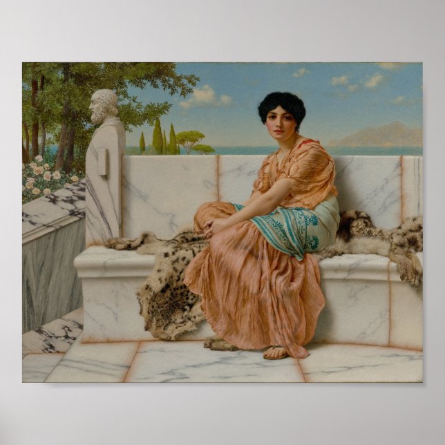 Affiche Godward - Reverie (1904) (Devant)