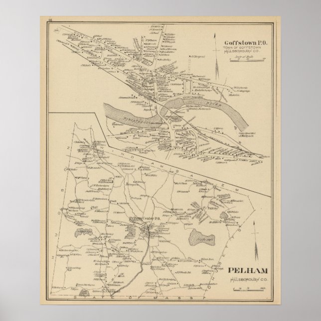 Affiche Goffstown PO, Pelham (Devant)