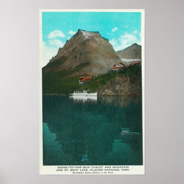 Affiche Going-To-The-Sun Chalet View (Devant)