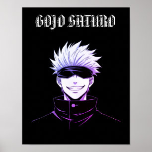 Affiche Gojo Saturo Anime