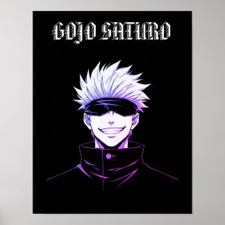 Affiche Gojo Saturo Anime 