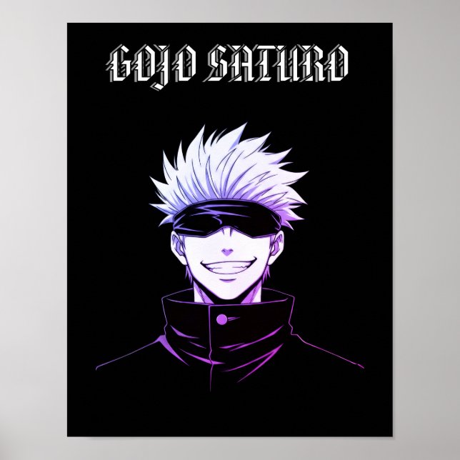 Affiche Gojo Saturo Anime  (Devant)
