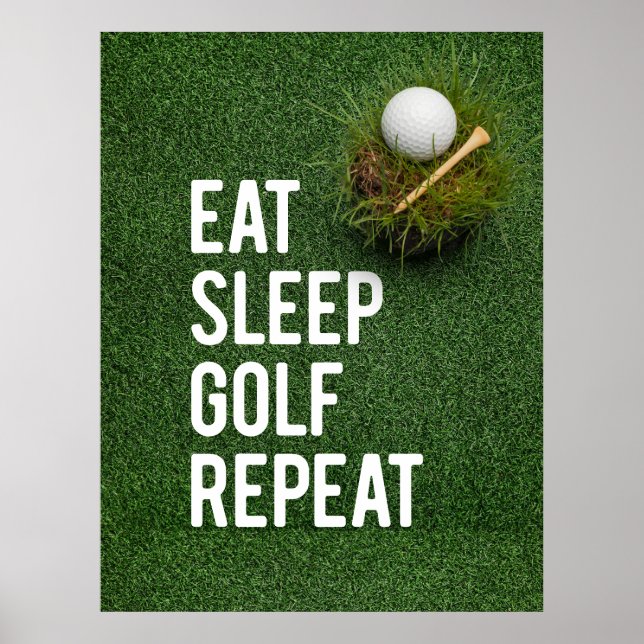 Affiche Gol Funny Citations pour Golfer (Devant)