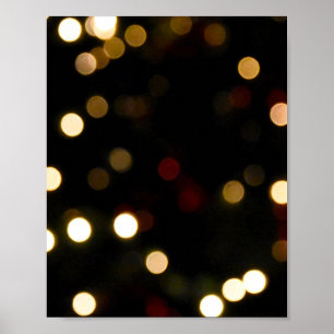 Affiche Gold Bokeh