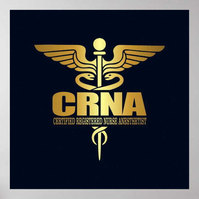 Affiche Gold Caduceus (CRNA) (Devant)