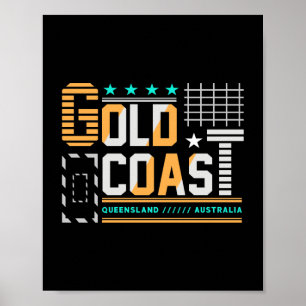 Affiche Gold Coast Queensland Australie ConceptionDeVoyage