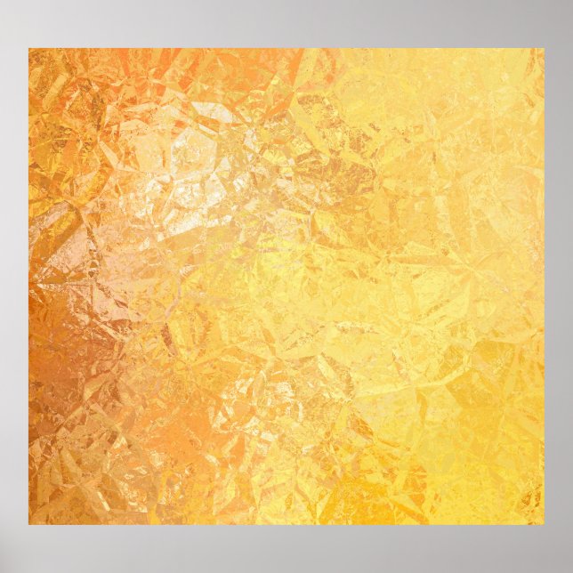 Affiche Gold Elegance : Abstrait Arrière - plan luxueux (Devant)