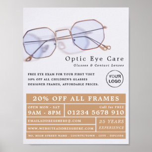 Affiche Gold Frames, Opticien, Praticien Technique