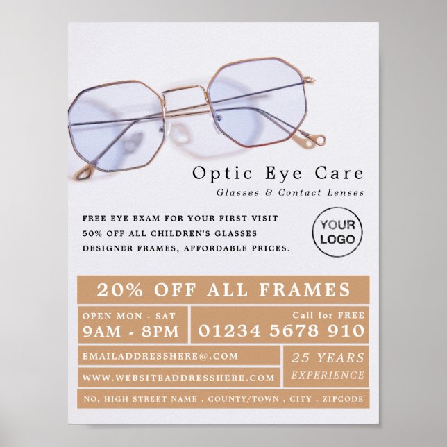 Affiche Gold Frames, Opticien, Praticien Technique (Devant)