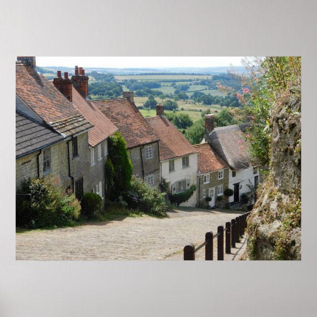 Affiche Gold Hill, Shaftesbury, Dorset, Angleterre (Devant)