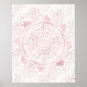 Affiche Gold Moon Sun Mandala Celestial Design
