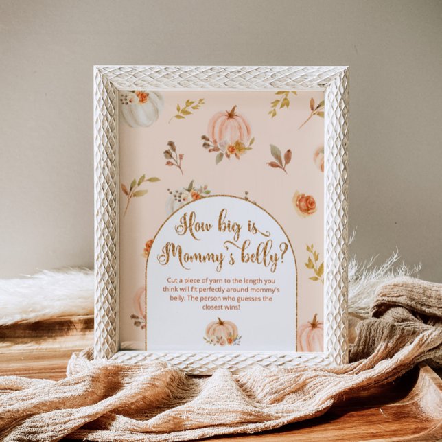 Affiche Gold orange citrouille quelle taille est le jeu du (Créateur téléchargé)