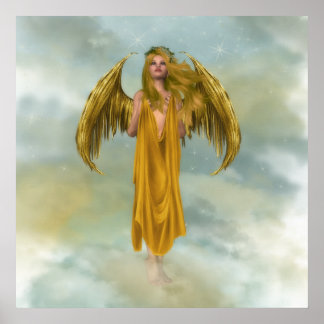 Affiche Gold Sky Angel