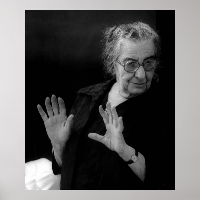 Affiche Golda Meir, Premier ministre israélien (Devant)