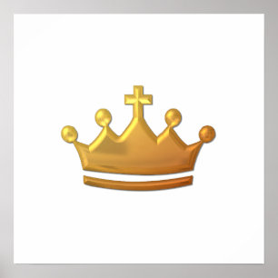 Affiche Golden "3-D" Crown