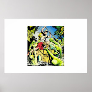 Affiche Golden age horror comics  60s Scary comics