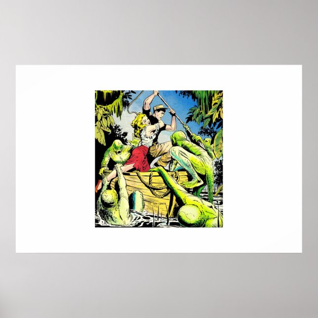 Affiche Golden age horror comics |60s Scary comics (Devant)