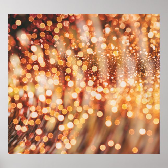Affiche Golden Bokeh : Vintage Light Play (Devant)