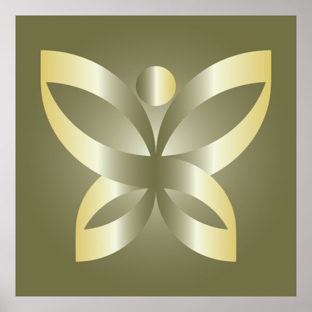 Affiche Golden butterfly (Devant)