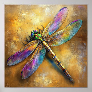 Affiche Golden Dragonfly