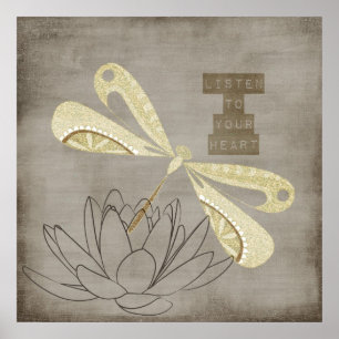 Affiche Golden Dragonfly