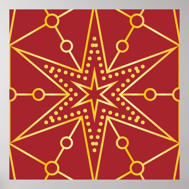 Affiche Golden Festive Starry (Devant)