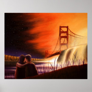 Affiche Golden gate bridge