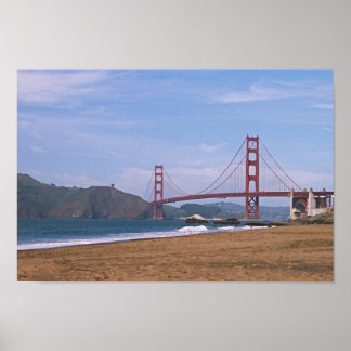 Affiche Golden Gate Bridge - Baker's Beach