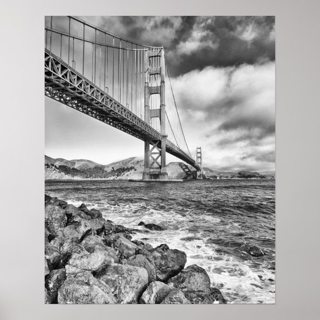 Affiche Golden Gate Bridge, Californie (Devant)