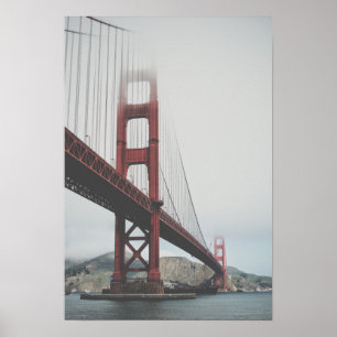 Affiche Golden gate bridge dans le brouillard