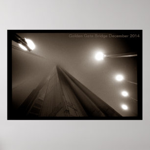 Affiche Golden Gate Bridge dans le brouillard #5