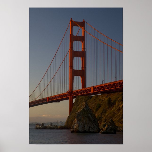 Affiche Golden Gate Bridge et San Francisco (Devant)