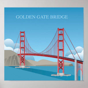Affiche Golden gate bridge   San Francisco