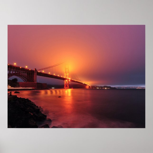 Affiche Golden Gate Bridge, San Francisco, USA (Devant)