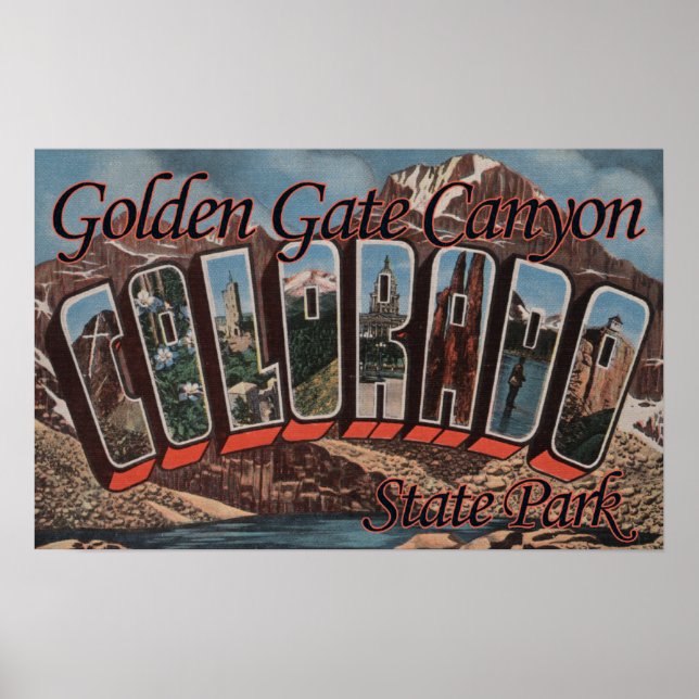 Affiche Golden Gate Canyon State Park, Colorado (Devant)