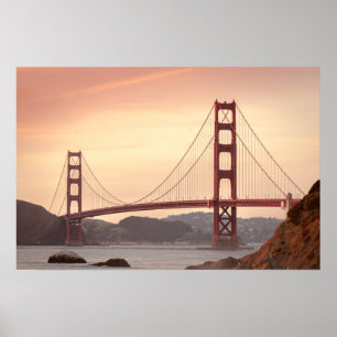Affiche Golden Gate de San Francisco Californie
