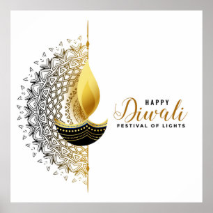 Affiche Golden Glow : Un Diwali Bénédiction
