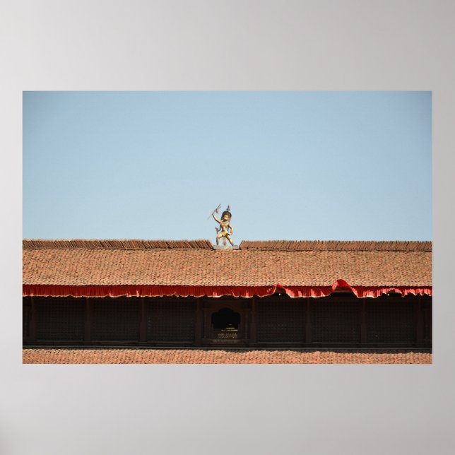 Affiche Golden Guardian, Népal - Photographie de voyage Im (Devant)