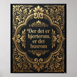 Affiche  Golden Heartroom - Luxury Scandinavian Heritage 