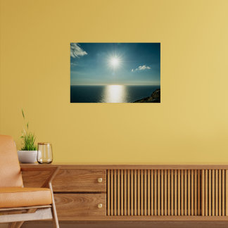 Affiche Golden Horizon | Dingli Cliffs Malta Seascape