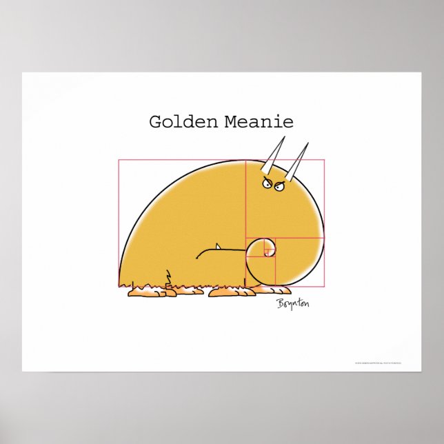 Affiche GOLDEN MEANIE par Sandra Boynton (Devant)