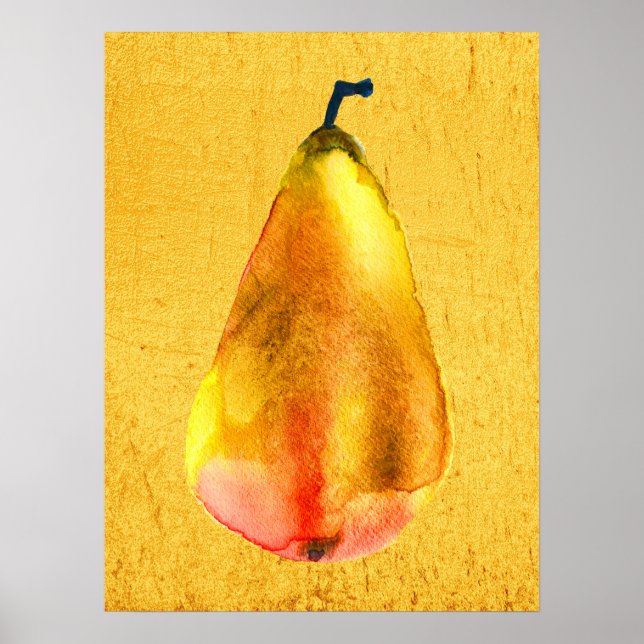 Affiche Golden Pear Fruit art (Devant)