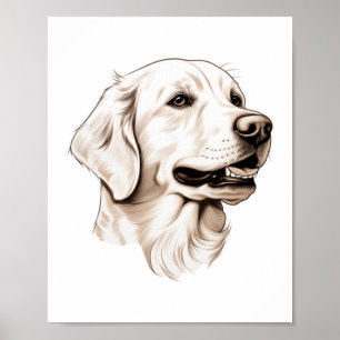 Affiche Golden Retriever 2