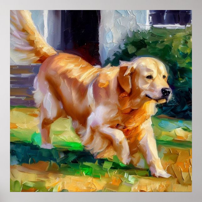 Affiche Golden Retriever Chien (Devant)