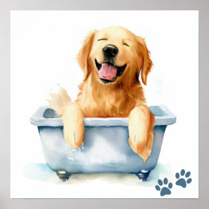 Affiche Golden Retriever Chien