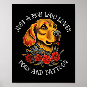 Affiche Golden Retriever Maman Qui Aime Les Chiens Et Les 