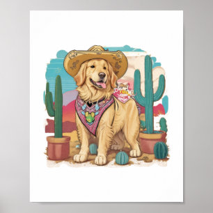 Affiche Golden Retriever rester cool partout